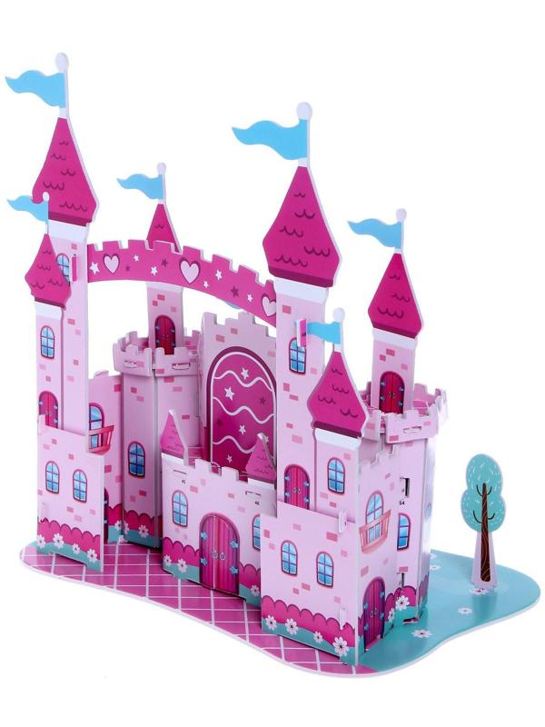 Конструктор 3D из пенокартона «Волшебный замок», 21 деталь