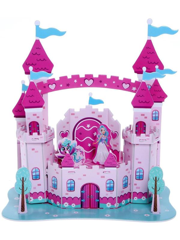 Конструктор 3D из пенокартона «Волшебный замок», 21 деталь