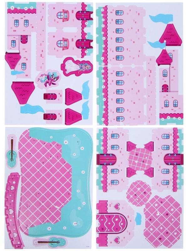 Конструктор 3D из пенокартона «Волшебный замок», 21 деталь