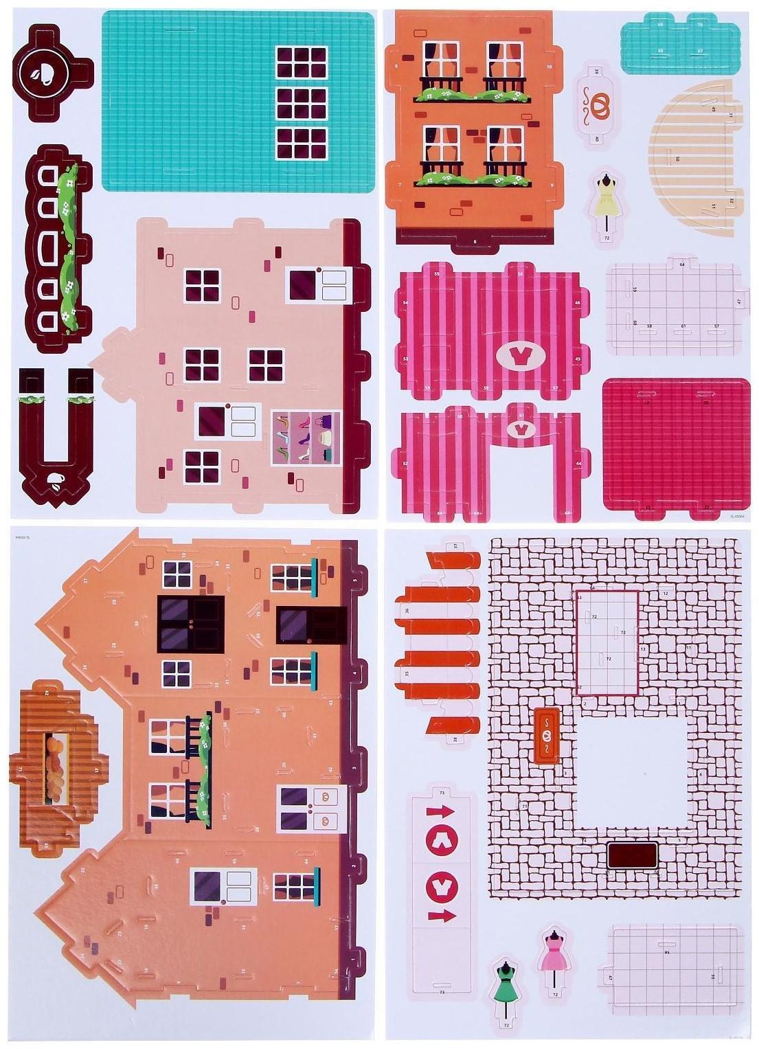 Конструктор 3D из пенокартона «Торговый центр», 22 детали