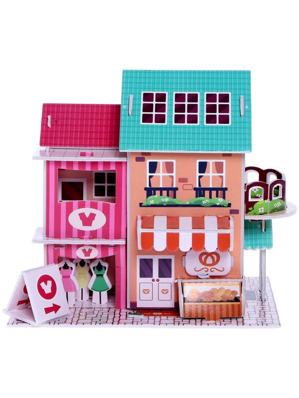 Конструктор 3D из пенокартона «Торговый центр», 22 детали