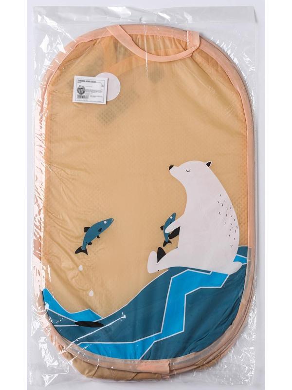 Корзина-сетка Доляна «Северный мишка», складная, 32×32×52 см