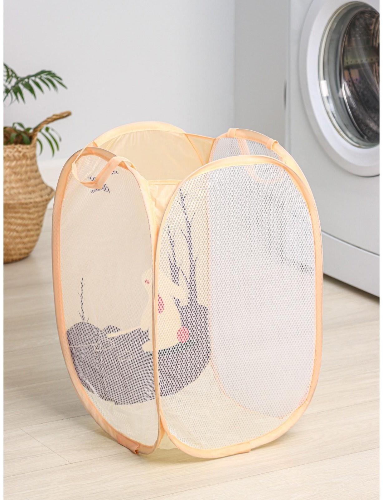 Корзина-сетка «Зайка», складная, 32×32×52 см