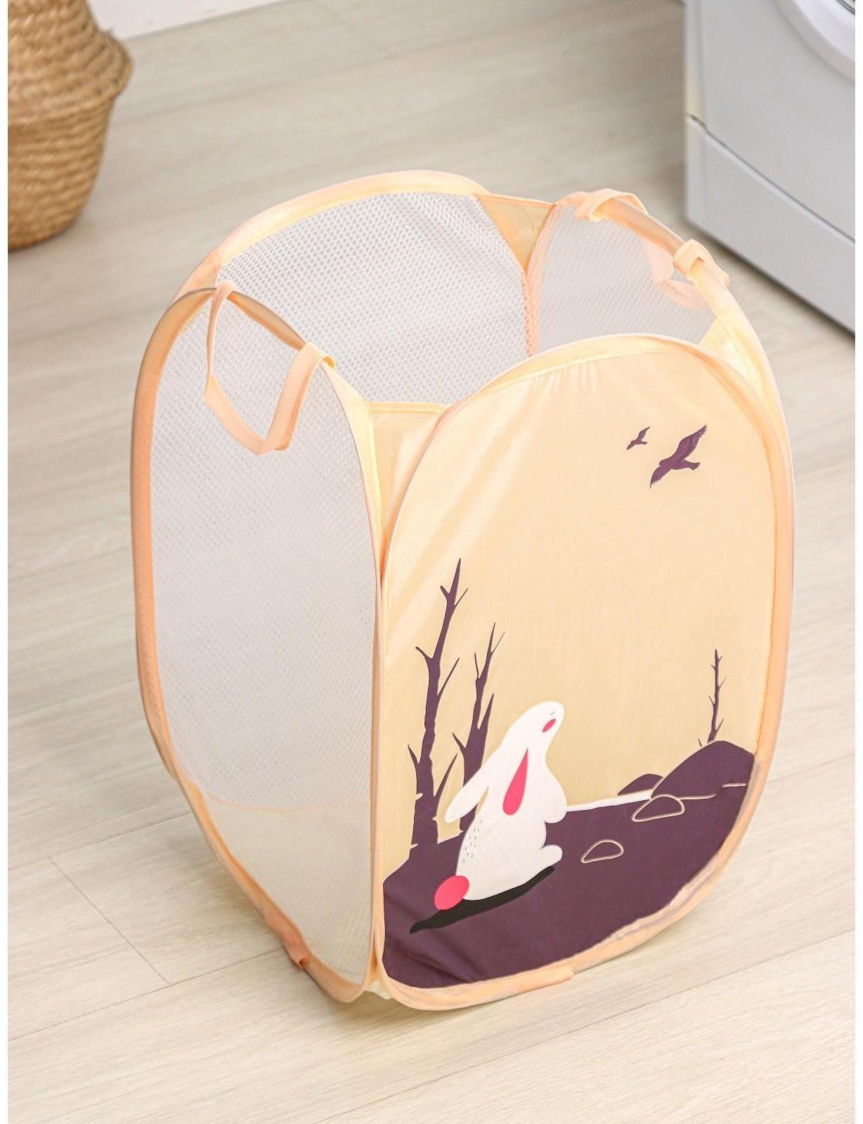 Корзина-сетка «Зайка», складная, 32×32×52 см