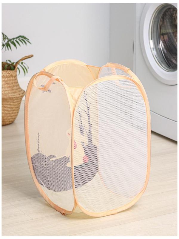 Корзина-сетка «Зайка», складная, 32×32×52 см