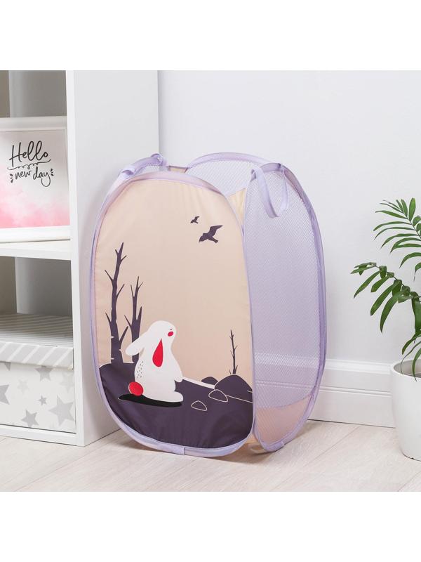 Корзина-сетка «Зайка», складная, 32×32×52 см