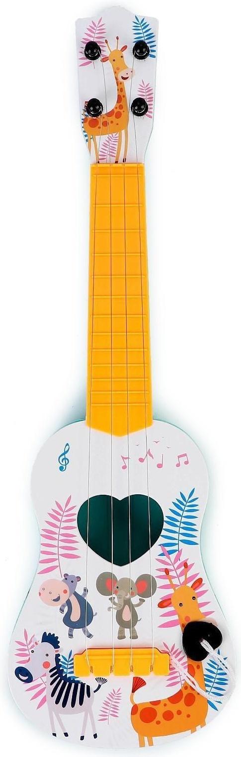 Музыкальная игрушка-гитара «Зоопарк», цвета МИКС