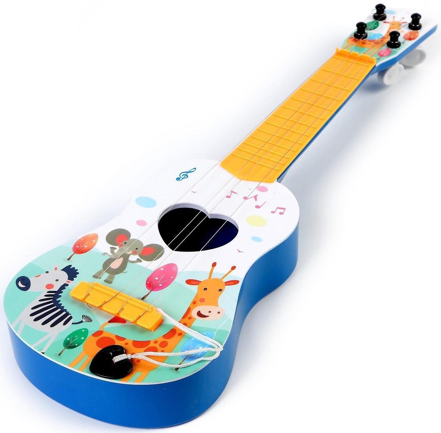 Музыкальная игрушка-гитара «Зоопарк», цвета МИКС