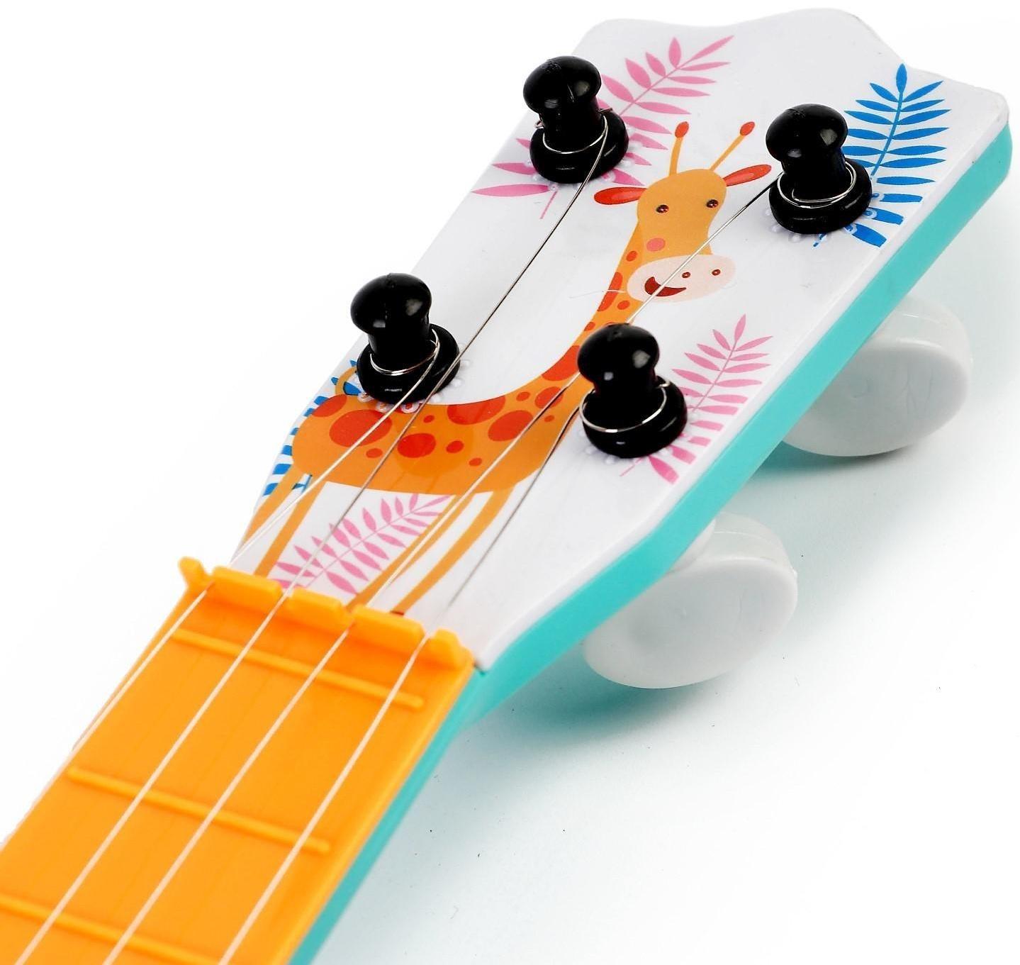 Музыкальная игрушка-гитара «Зоопарк», цвета МИКС