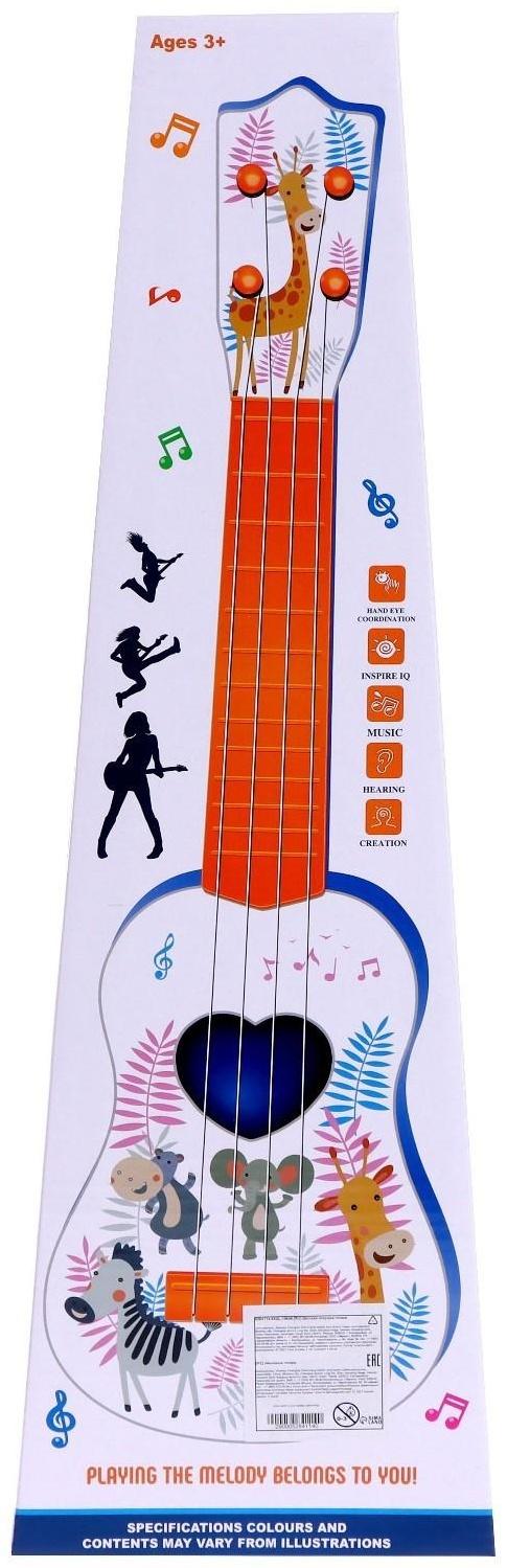 Музыкальная игрушка-гитара «Зоопарк», цвета МИКС