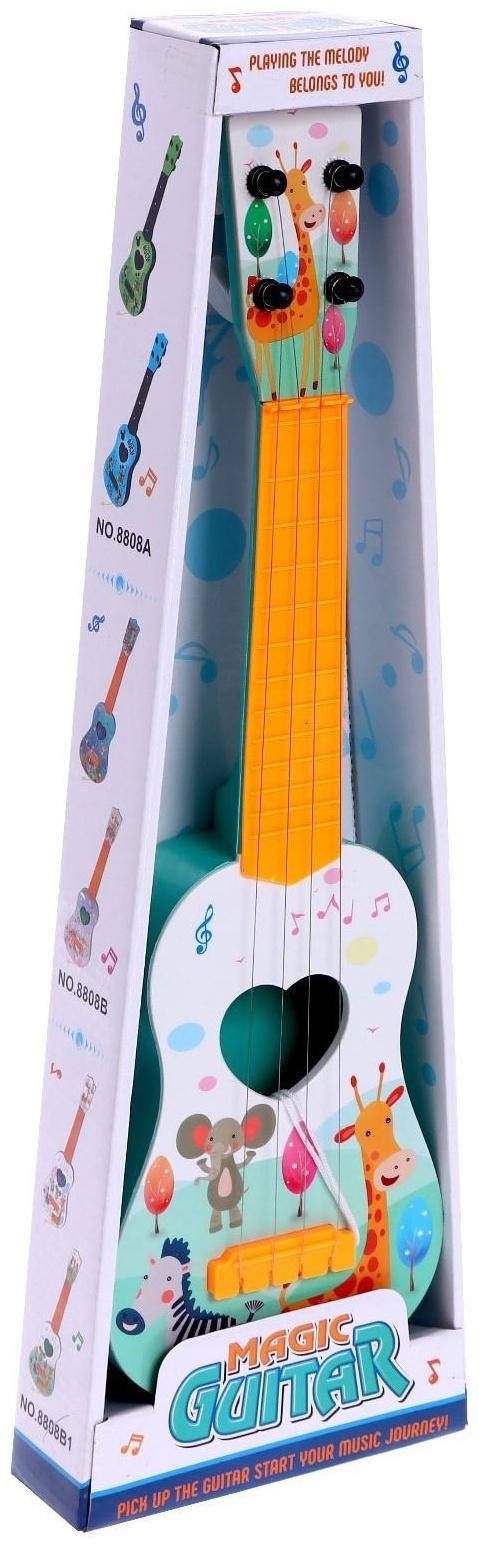 Музыкальная игрушка-гитара «Зоопарк», цвета МИКС