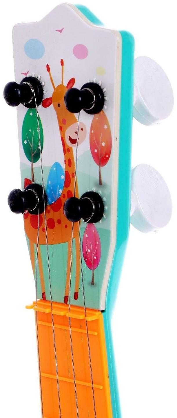Музыкальная игрушка-гитара «Зоопарк», цвета МИКС