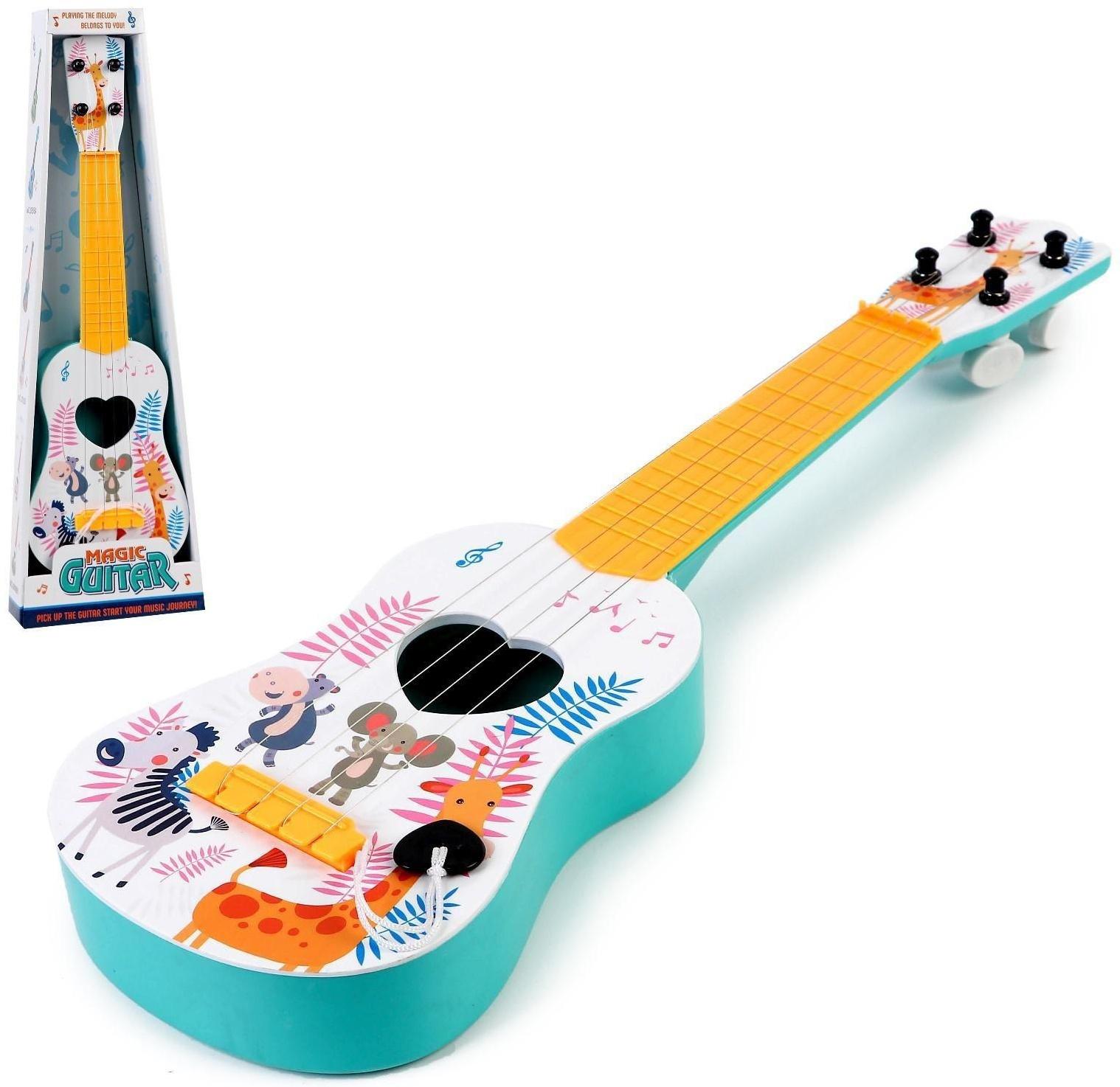 Музыкальная игрушка-гитара «Зоопарк», цвета МИКС