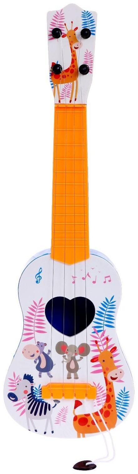 Музыкальная игрушка-гитара «Зоопарк», цвета МИКС