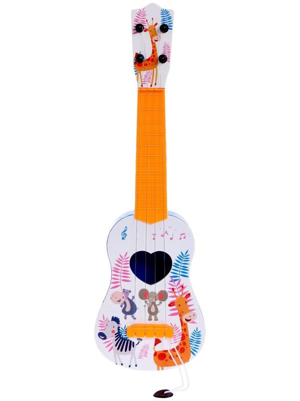 Музыкальная игрушка-гитара «Зоопарк», цвета МИКС