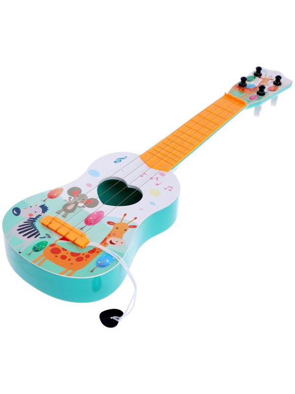 Музыкальная игрушка-гитара «Зоопарк», цвета МИКС
