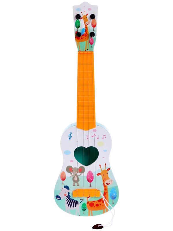 Музыкальная игрушка-гитара «Зоопарк», цвета МИКС