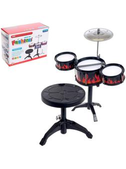 Барабанная установка «Пламя», со стульчиком