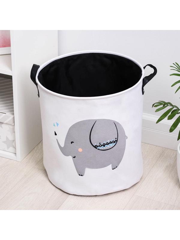 Корзина бельевая текстильная «Слонёнок», 35×40 см