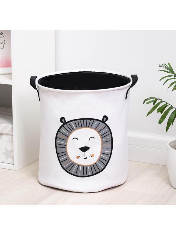 Корзина бельевая текстильная «Лёва», 35×40 см