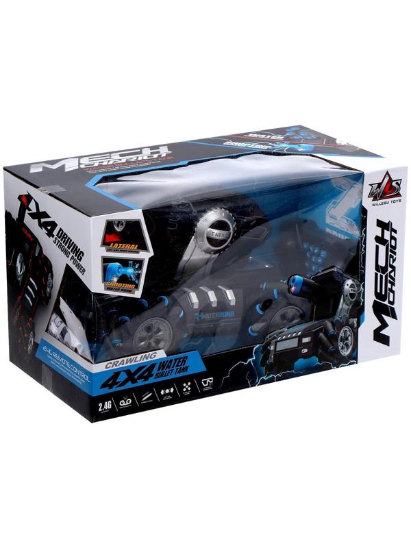 Машина радиоуправляемая MECH, управление жестами, стреляет, 4WD, работает от аккумулятора, цвет чёрный