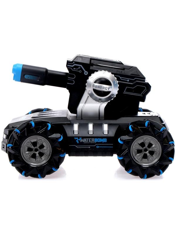 Машина радиоуправляемая MECH, управление жестами, стреляет, 4WD, работает от аккумулятора, цвет чёрный