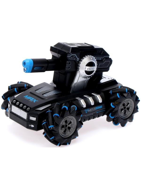 Машина радиоуправляемая MECH, управление жестами, стреляет, 4WD, работает от аккумулятора, цвет чёрный