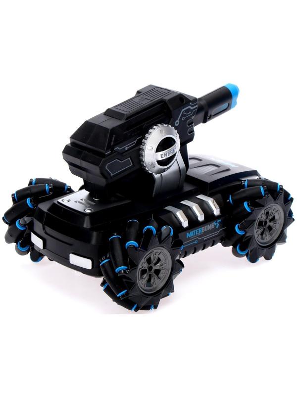 Машина радиоуправляемая MECH, управление жестами, стреляет, 4WD, работает от аккумулятора, цвет чёрный