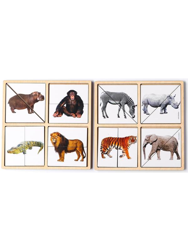 Картинки-половинки «Животные Африки»