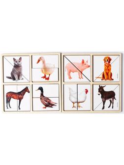 Картинки-половинки «Домашние животные»