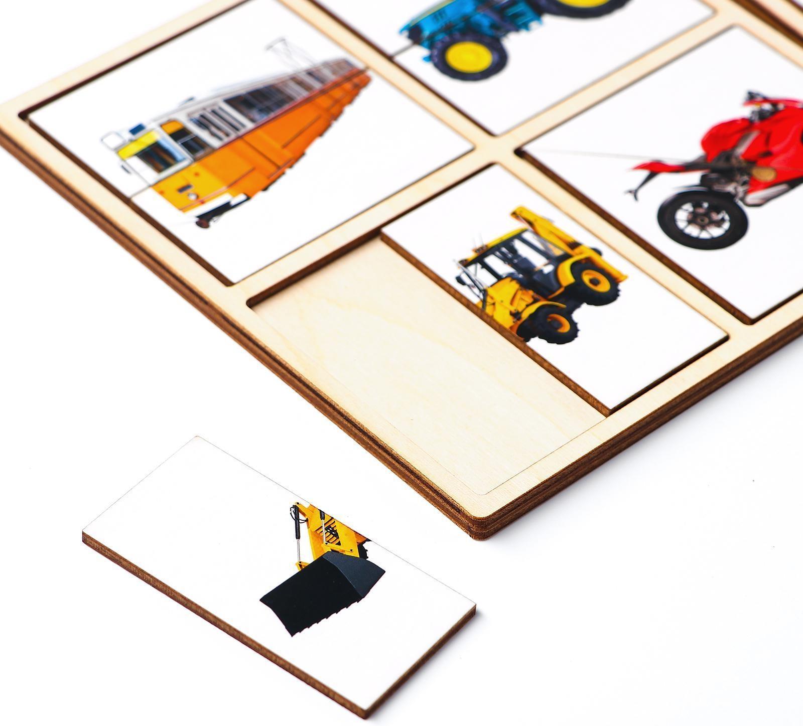 Картинки-половинки «Транспорт»