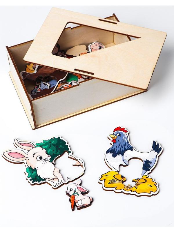 Пазлы логические «Мамы и детёныши»