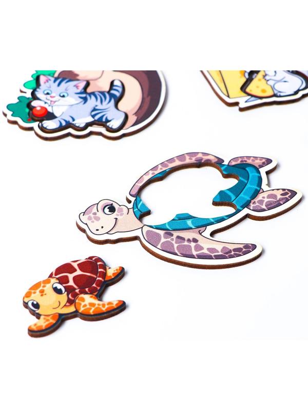 Пазлы логические «Мамы и детёныши»