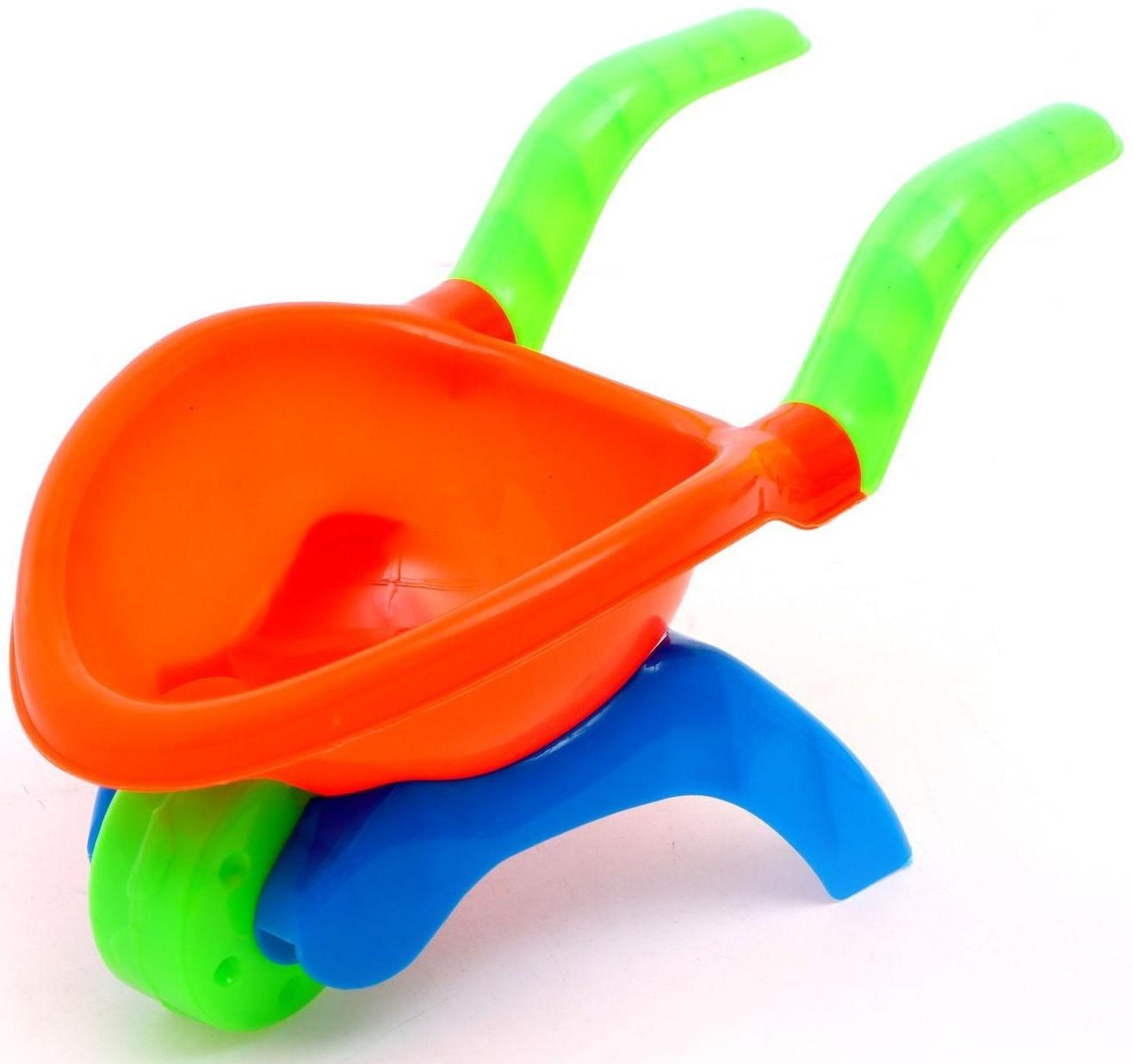 Песочный набор «Мини-тачка», 6 предметов, цвета МИКС