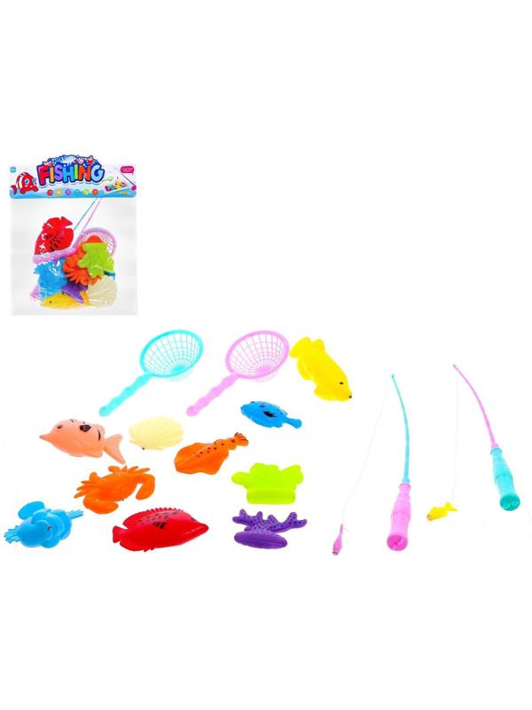 Рыбалка «Большие рыбки» 10 рыбок, 2 удочки, 2 сачка