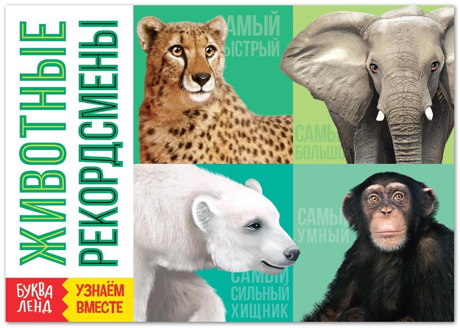 Обучающая книга «Животные-рекордсмены», 20 стр.