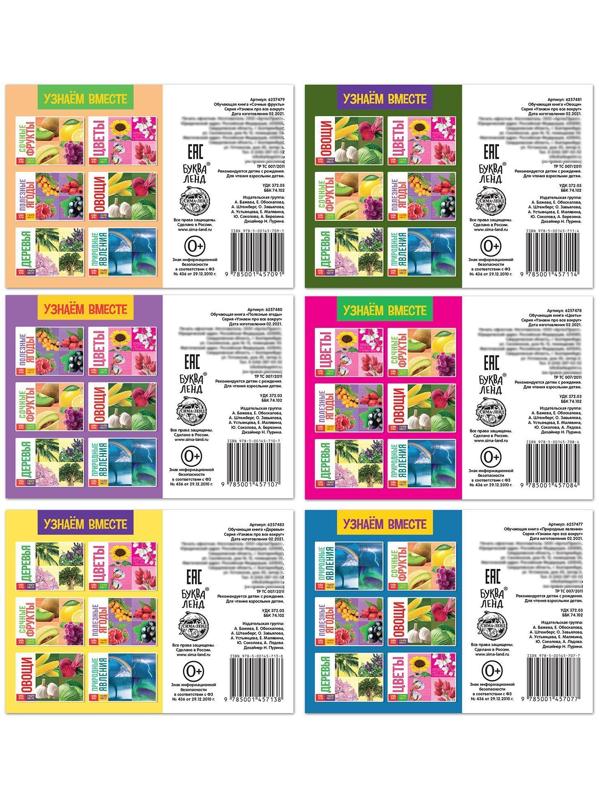 Обучающие книги набор «Про всё на свете» 6 шт. по 20 стр.