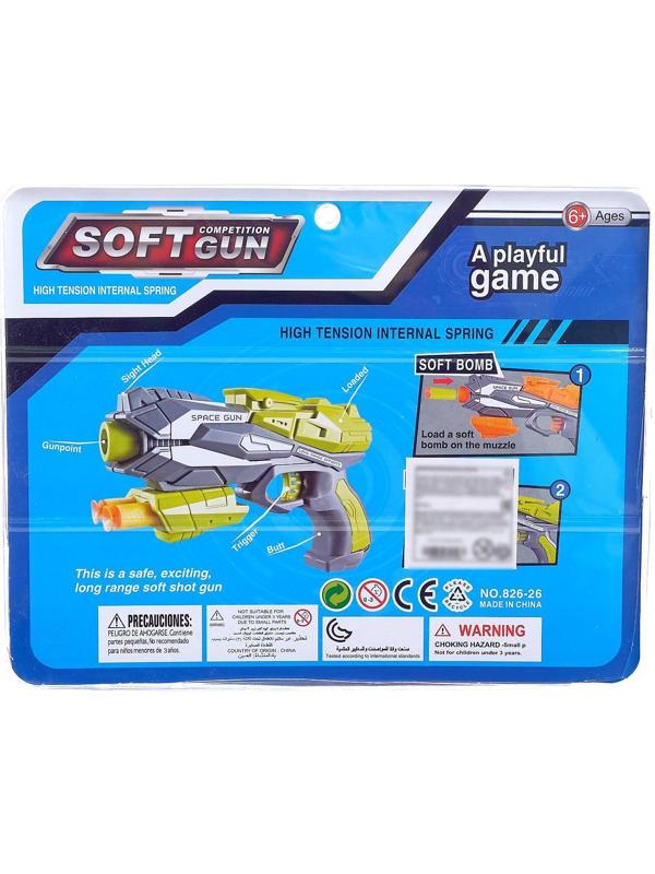 Бластер «Космос», стреляет мягкими пульками, цвета МИКС