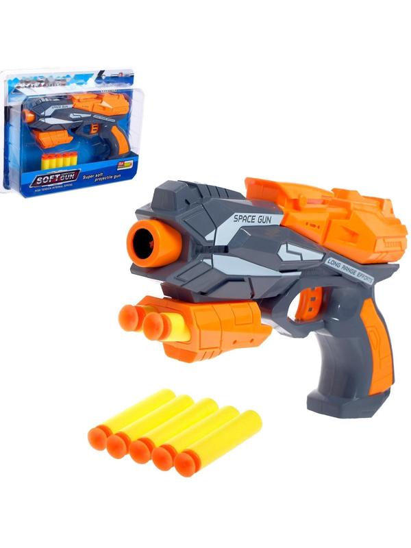 Бластер «Космос», стреляет мягкими пульками, цвета МИКС