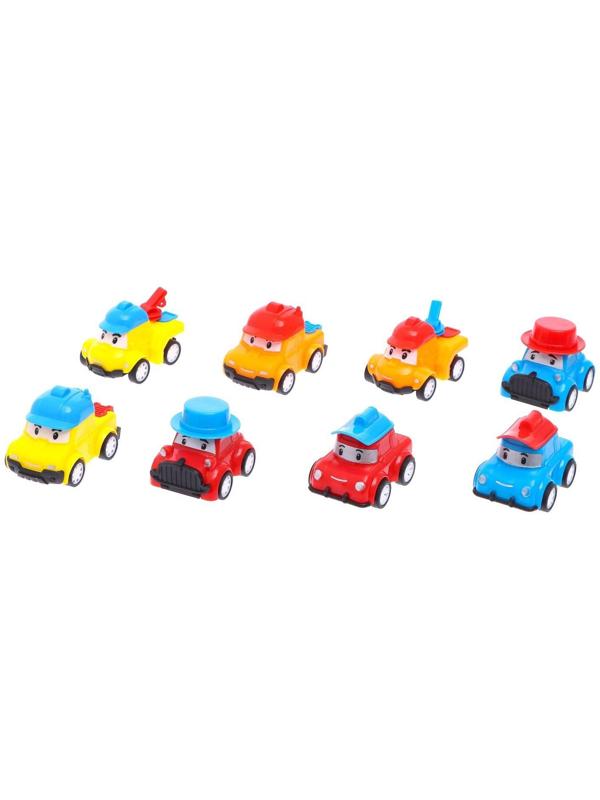 Набор инерционных машин «Город», 8 машинок, коврик и дорожные знаки