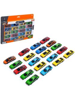 Набор металлических машин «Супер гонки», 20 штук