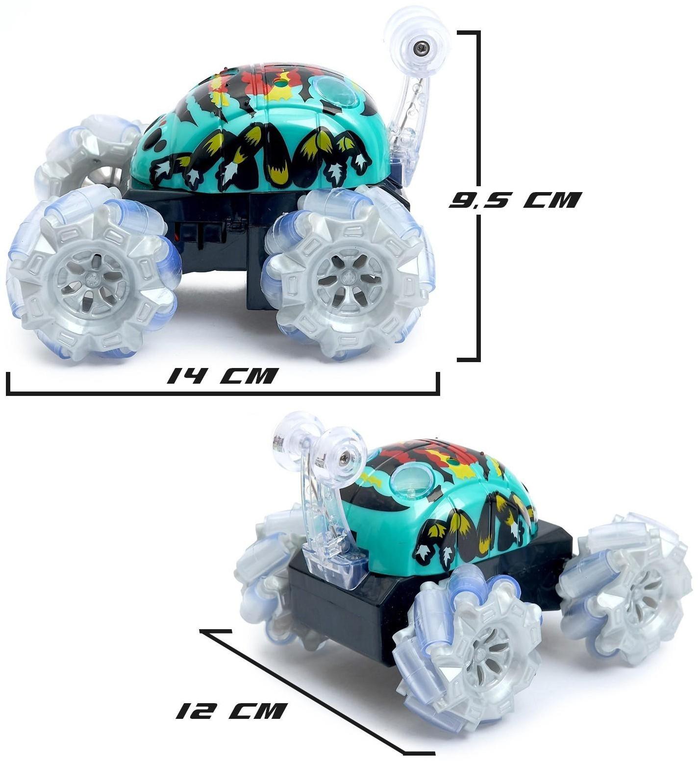 Перевёртыш радиоуправляемый «Скорость», работает от батареек, 27 MHz, световые эффекты, МИКС