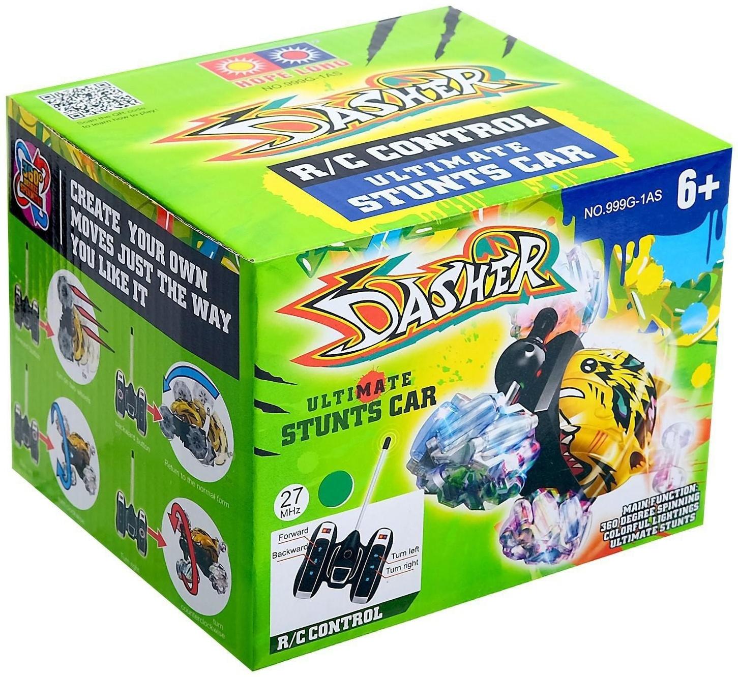 Перевёртыш радиоуправляемый «Скорость», работает от батареек, 27 MHz, световые эффекты, МИКС