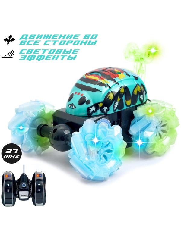 Перевёртыш радиоуправляемый «Скорость», работает от батареек, 27 MHz, световые эффекты, МИКС