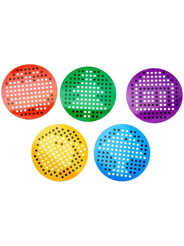 Планшет обучающий «Магнитное рисование», 120 отверстий, цвет жёлтый