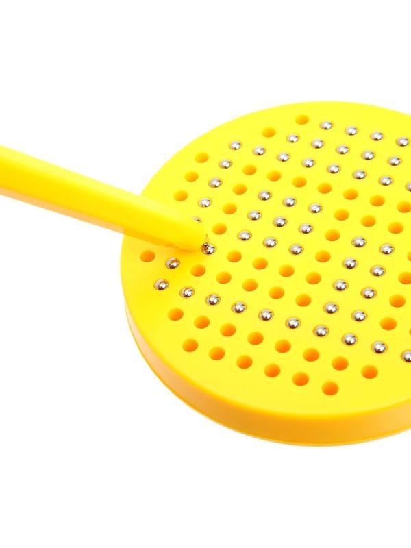 Планшет обучающий «Магнитное рисование», 120 отверстий, цвет жёлтый