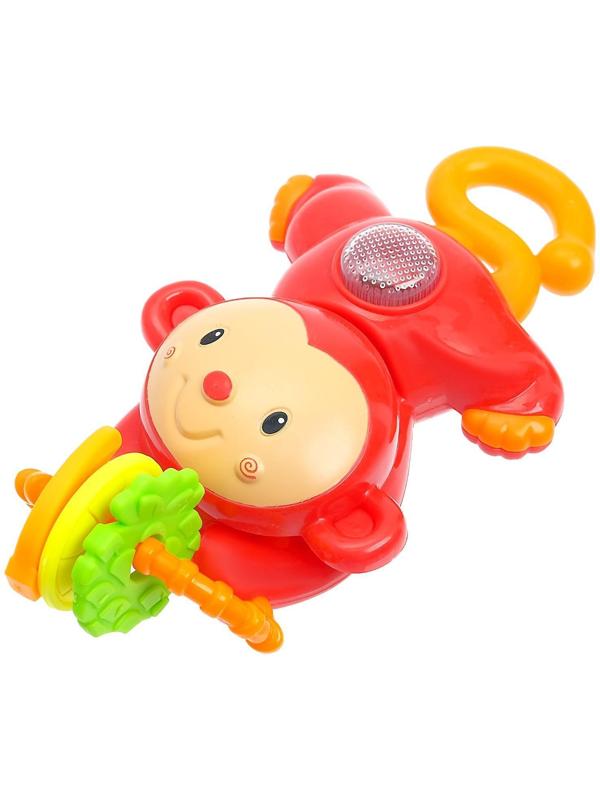 Музыкальная погремушка «Обезьянка», свет, звук, цвет МИКС