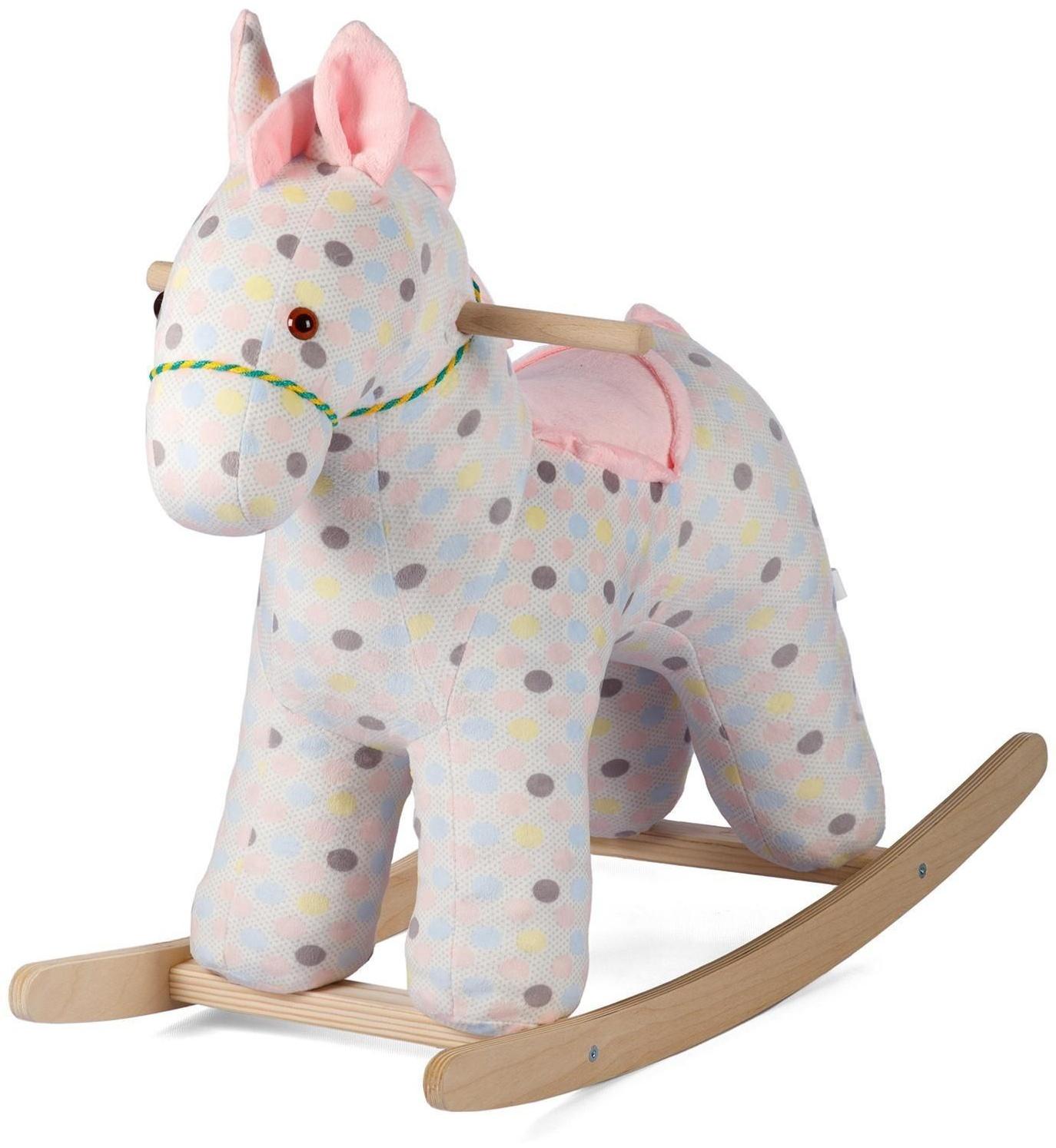 Качалка «Лошадка Зефирка» цвет розовый