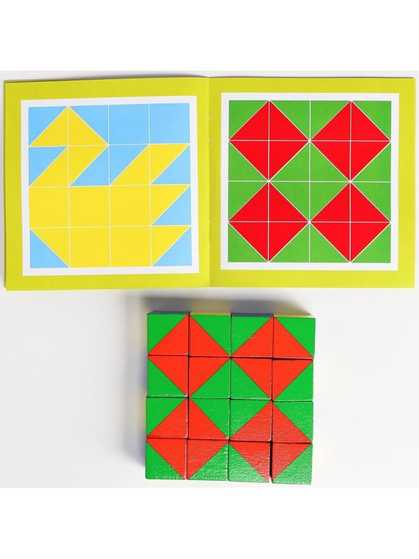 Кубики «Сложи картинку», задания в комплекте