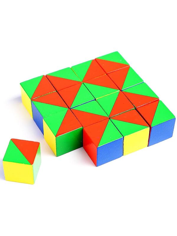 Кубики «Сложи картинку», задания в комплекте